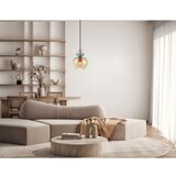  ITALUX PND-31882-1-GD-AMB - Luster na sajli FANDA 1xE27/40W/230V zlatna/zadimljeno bež | Eponuda.com