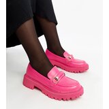 Gemre Dark pink loafers with a buckle Lasima Cijene