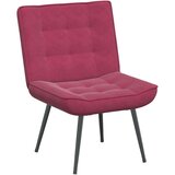 vidaXL Stol za sproščanje s stolčkom vinsko rdeč žamet | Shoptok.si