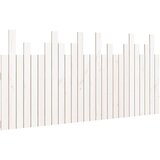 vidaXL Stensko posteljno vzglavje belo 166x3x80 cm trdna borovina, (20738067) Cene
