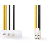 Nedis CCGP74340VA015 adapter P4 Male-Molex Male, 0.20m, Black/Yellow | ePonuda.com
