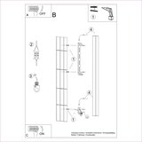 Thoro Crna metalna zidna lampa FREYA &amp;ndash; Slike