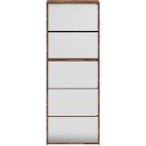 Ormarić za cipele sa zrcalom 5 razine boja hrasta 63x17x169,5cm | Eponuda.ba