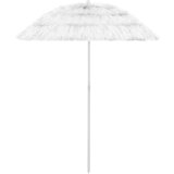 vidaXL Senčnik za na plažo Hawaii bel 180 cm, (20801099) | Shoptok.si