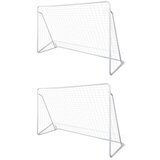 vidaXL Mreže za nogometni gol čelične 2 kom 240 x 90 x 150 cm | shoptok.hr