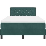  Box Spring Postelja s Blazino Temno Zelena 120x200 cm Žamet, (22052403) | Shoptok.si