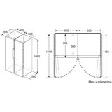 Bosch samostojeći vertikalni zamrzivač serija 4, 186 x 60 cm, hrom GSN36VIEP | Eponuda.com