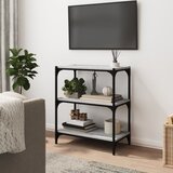 Ormarić za knjige boja hrasta 60x33x70,5 cm od drva i čelika | shoptok.hr