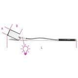 Beta inspecijsko fleksibilno ogledalo sa LED svetlom 1715FL/B | ePonuda.com