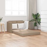 The Living Store Podni kauč 2-u-1 cappuccino 112 x 174 x 55 cm od umjetne kože | shoptok.hr