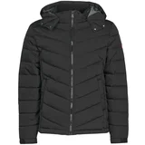 Guess STRETCH PUFFA HOODED Crna