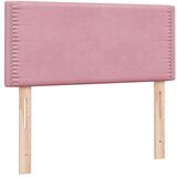 Box spring postelja z vzmetnico roza 80x220 cm žamet, (21790736) | Shoptok.si