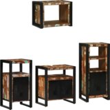 vidaXL Komplet pohištva za kopalnico 4 pcs Trden recikliran les | Shoptok.si