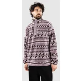 Helvetia II Printed Half Snap Fleece Half-Zip Pulover iz flisa shale purple knitknot