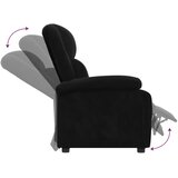  Naslonjač crni baršunasti | shoptok.hr
