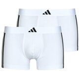 Adidas Boksarice ACTIVE FLEX COTTON 3 STRIPES Low Rise Pack de 2 Bela | Shoptok.si