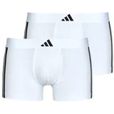 Boksarice ACTIVE FLEX COTTON 3 STRIPES Low Rise Pack de 2 Bela