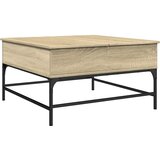  Stolić za kavu boja hrasta sonome 80x80x45 cm od drva i metala | shoptok.hr