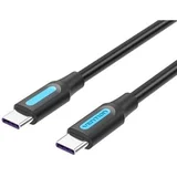 usb 2.0 c male to male 5A cable 2m, black