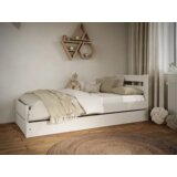  Drveni dečiji krevet emil sa fiokom - beli - 180X80 cm Cene
