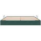  Otomanski krevet s pohranom Tamnozelena 200 x 200 cm Baršun | shoptok.hr