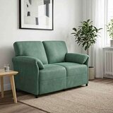 SOFA za dvije osobe Morska zelena 138 x 83 x 95 cm Baršun - zelena boja mora 2-Sjedalo (120 cm) | shoptok.hr