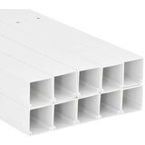 vidaXL Kanalice za kabele 150 x 50 mm 10 m PVC | shoptok.hr