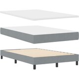  Postelja z vzmetnico z vzmetnico Svetlo siva 120 x 200 cm blago, (5000126207) | Shoptok.si