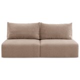 Makamii Svjetlo smeđa sklopiva/s prostorom za odlaganje sofa 216 cm Kalena – Cijene