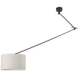 QAZQA Viseča svetilka črna z nastavkom 35 cm svetlo siva nastavljiva - Blitz I. | Shoptok.si