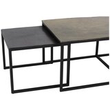 Light & Living Črne/bronaste kovinske mizice v kompletu 3 ks 50x120 cm Kumalu – | Shoptok.si