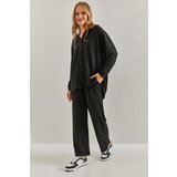 Bianco Lucci Women's Ottoman Fabric Top and Bottom Set Cene