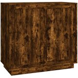  Komoda boja dimljenog hrasta 80 x 34 x 75 cm konstruirano drvo | shoptok.hr