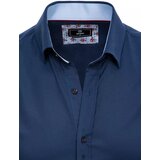 DStreet Elegantní tmavě modrá pánská košile DX2327 Cene