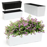 KADAX balkonski lonček za rože z vstavljivim stojalom za ograjo 19x56 cm, (5000352625) | Shoptok.si