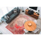Kayoom RAVNO TKANA PREPROGA Vintage 8405 Rot 140/200 cm potiskano rdeča | Shoptok.si