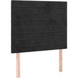 Maison Chic Posteljno vzglavje - Vzglavna omarica 2 kosa črno 80x5x78/88 cm žamet, (22077413) Cene