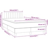  Krevet s oprugama i madracem plavi 120 x 190 cm od tkanine | shoptok.hr