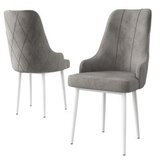 Hanah home Trex set stolica, 46x95x42 cm, 4 dijela, sivo-bijela | Eponuda.ba