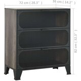vidaXL Omara siva 72x36x82 cm kovina in MDF | Shoptok.si