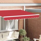 vidaXL Tenda s ukrasom za okvir od 3 m Crvena 2.8x0.2 m | shoptok.hr