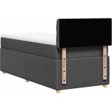  Krevet s oprugama i madracem tamnosivi 90x200 cm od tkanine | shoptok.hr