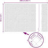  Ograda od lančane veze 10 x 1,6 m Pocinčani čelik Srebrno | shoptok.hr