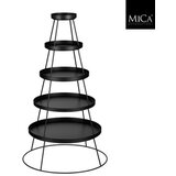 Dekordom 1178493 - edl Stalak crni set 3/1 120cm ( 044567 ) Cene