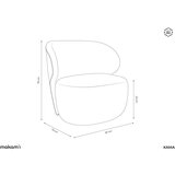 Makamii Moder fotelj Kama – | Shoptok.si