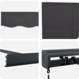 vidaXL Ročna retraktibilna tenda antracit 450x300 cm | Shoptok.si