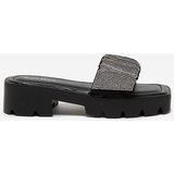 Resti Black women's flip-flops with zircons Emkoy - Footwear | Shoptok.si