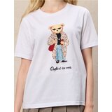 Sinsay Pamučna majica s printom | shoptok.hr