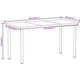  5-dijelni vrtni blagovaonski set crni | shoptok.hr