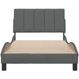 vidaXL Okvir kreveta bez madraca tamnosivi 100x200 cm od tkanine | shoptok.hr